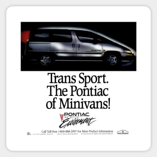 TRANS SPORT MINIVAN - advert Sticker